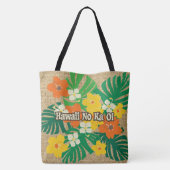 Limahuli Garden Vintage Hawaï Floral Beach sac (Dos)