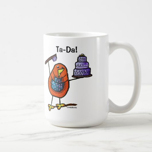 LimbBirds Black 15 oz Ringer Mok (Rechts)