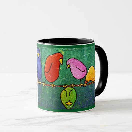 LimbBirds "Feelin vers le bas ?" Tasse de café (Devant droit)