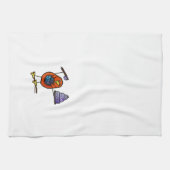 LimbBirds "MERCI DA !" Serviette de cuisine (Horizontal)