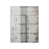 Limbo Ghost Weekly Planner Notitieblok (Gedraaid)