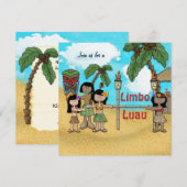 Limbo Luau Verjaardagsfeest Kaart (Voorkant / Achterkant)