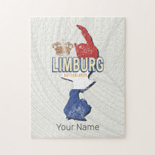 Limburg Nederland Kaart Nederlands  Souvenir Legpuzzel
