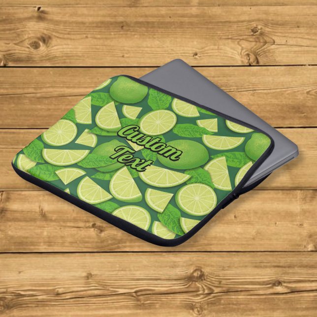 Lime Achtergrond Laptop Sleeve (Creator heeft geüpload)