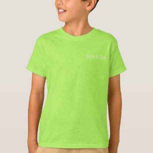 Lime Boys T-shirt met gepersonaliseerde merknaam