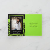 LIME DE RIBBON IMPRIMÉE, Carte de remerciements de (Intérieur)