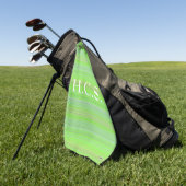 Lime de serviette de Golfer avec stries HAMbyWG (Vert)