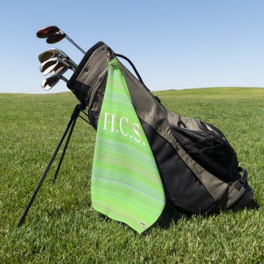 Lime de serviette de Golfer avec stries HAMbyWG (Vert)