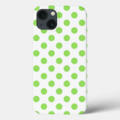Lime et blanc pois Coque-Mate coque iphone (Verso)