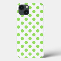 Lime et blanc pois Coque-Mate coque iphone