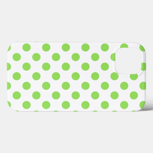 Lime et blanc pois Coque-Mate coque iphone (Verso (horizontal))