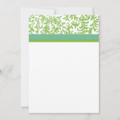 Lime et Faire-part de mariage Turquoise (Dos)
