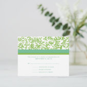 Lime et mariage Turquoise RSVP (Debout devant)