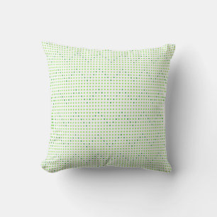Lime et vert Chevron Motif Dots Coussins