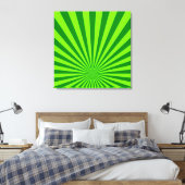 Lime et Vert Funky Art Abstrait Enveloppé Toile (Insitu(Chambre))