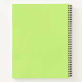 Lime et violet Carnet monographique personnalisé (Dos)