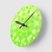 Lime Fizz 'Bubbles' horloge ronde (Angle)