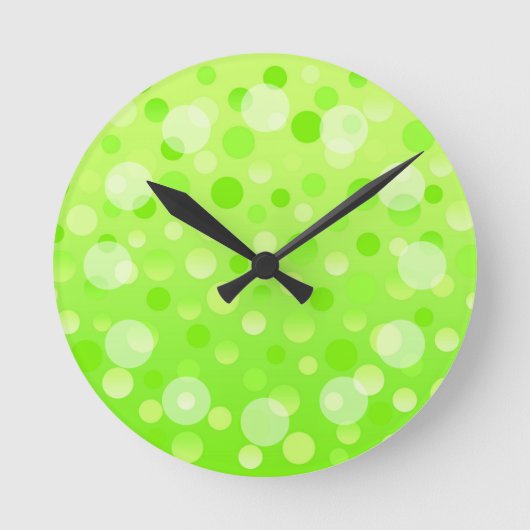 Lime Fizz 'Bubbles' horloge ronde (Recto)