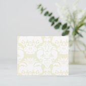 Lime Gold Damask Swils Tableau Numéro Cartes (Debout devant)