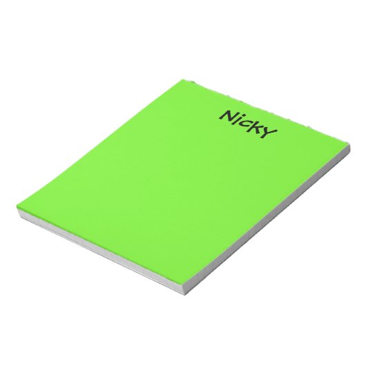 Lime Green - aangepast Notitieblok (Gedraaid)