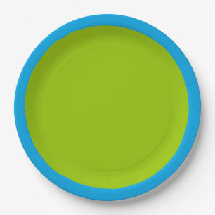 Lime Green Accent Color Ready om aan te passen Papieren Bordje