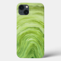 Lime Green Agate II Waterverf Patroon