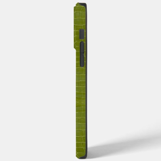 Lime Green Alligator Texture Print Case-Mate iPhone Case (Achterkant / Links)