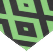Lime green and black diamond pattern tafelkleed (Gekanteld)