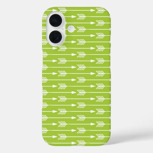 Lime Green Arrows Pattern Case-Mate iPhone Case (Achterkant)
