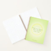 Lime Green Aura Message Notebook Notitieboek (Binnen)