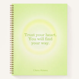 Lime Green Aura Message Notebook Notitieboek