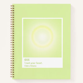 Lime Green Aura Swatch Angel Number Notebook Notitieboek