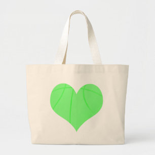 Lime Green Basketball Grote Tote Bag