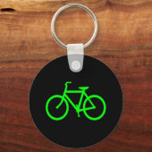 Lime Green Bike Sleutelhanger (Voorkant)