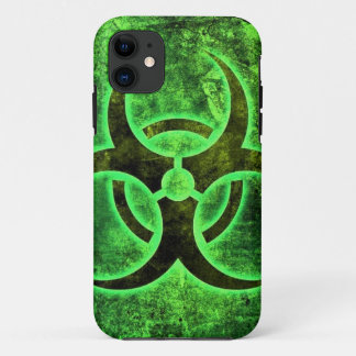 Lime Green Bio-Hazard speciaal ontwerp iPhone 11 Hoesje