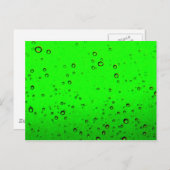 Lime Green Bubbles Briefkaart (Voorkant / Achterkant)