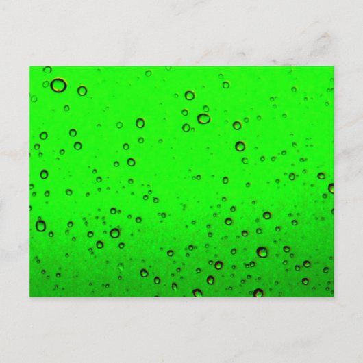 Lime Green Bubbles Briefkaart (Voorkant)