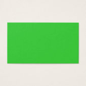 Lime Green Carte de visite (Devant)