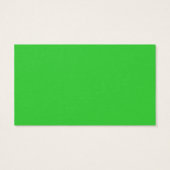 Lime Green Carte de visite (Dos)