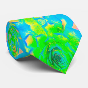 Lime Green Chartreuse Succulent Sedum Rosette Stropdas