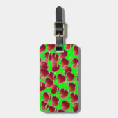 Lime Green Cherry Splash Bagagelabel (Voorkant verticaal)