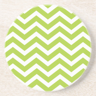 Lime Green Chevron Onderzetter