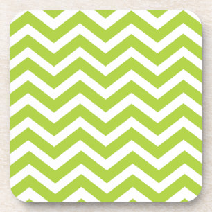 Lime Green Chevron Onderzetters