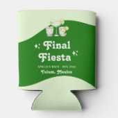 Lime Green Citrus Final Fiesta Bachelorette Blikjeskoeler (Achterkant)