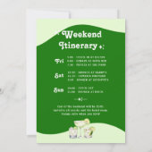 Lime Green Citrus Final Fiesta Bachelorette Kaart (Achterkant)