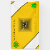 Lime Green Clover Ribbon van Kenneth Yoncich Spandoek (Verticaal)