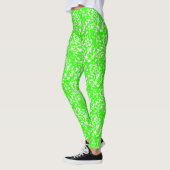 Lime Green Crayon Patroon Leggings (Links)