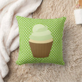 Lime Green Cupcake Kussen (Deken)