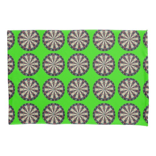 Lime Green Darts, Pillowcase Kussensloop (Voorkant)