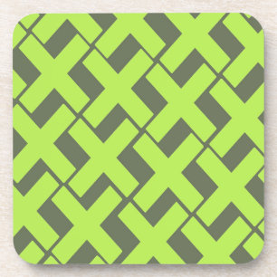 Lime Green en Grijs Xs Bier Onderzetter